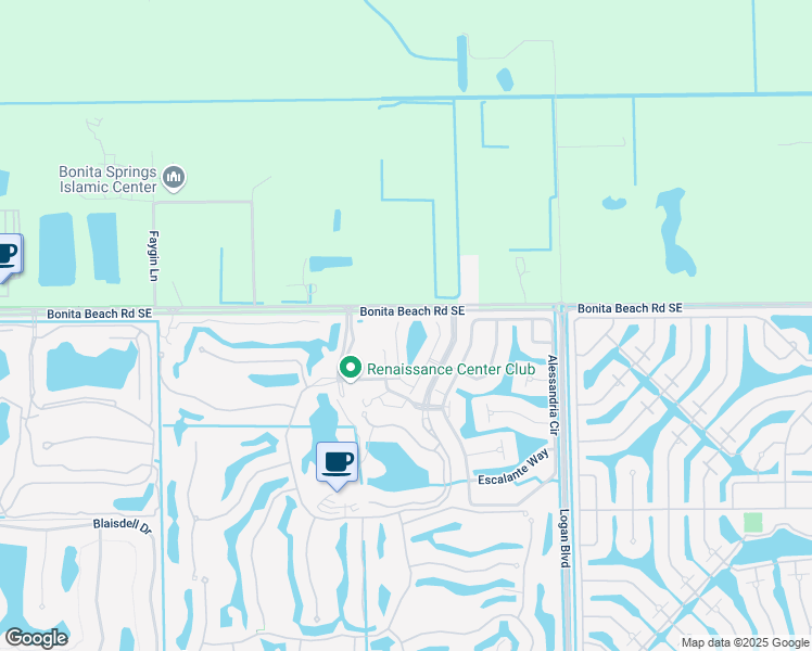 map of restaurants, bars, coffee shops, grocery stores, and more near 28005 Sosta Lane in Bonita Springs
