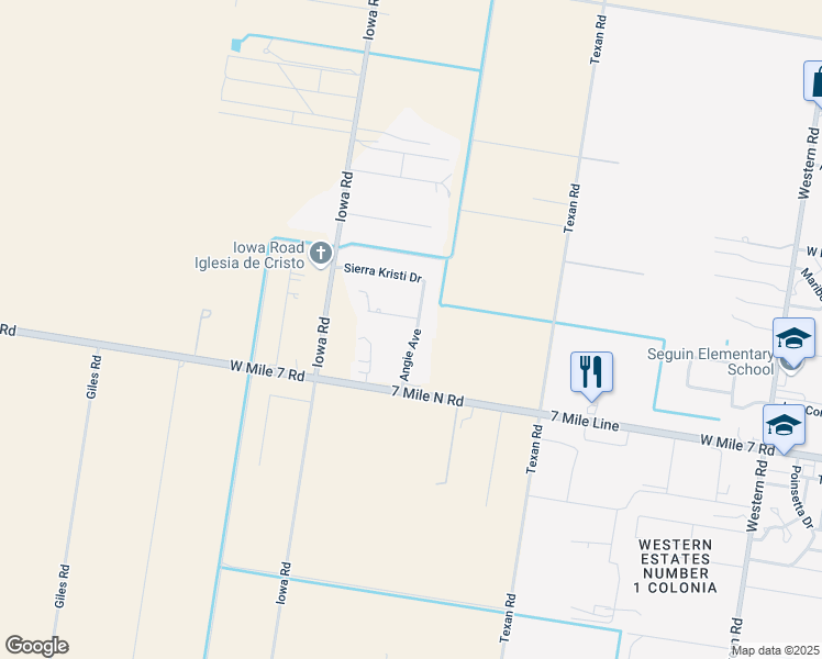 map of restaurants, bars, coffee shops, grocery stores, and more near 8206 West Mile 7 Road in Mission