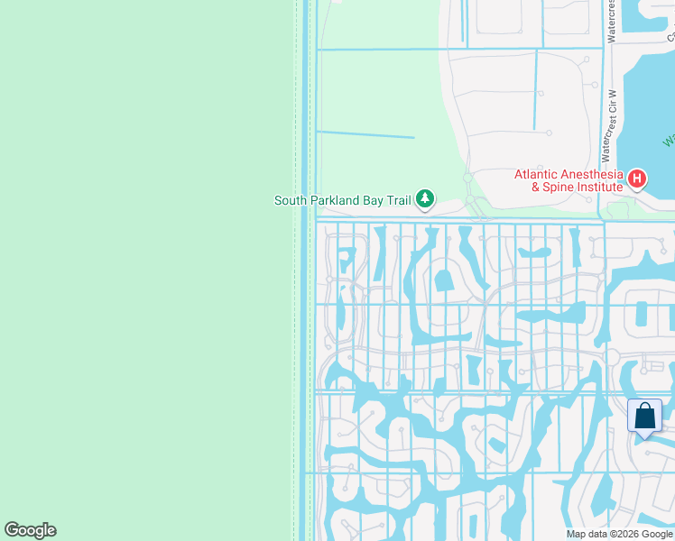 map of restaurants, bars, coffee shops, grocery stores, and more near 8245 Northwest 128th Lane in Parkland