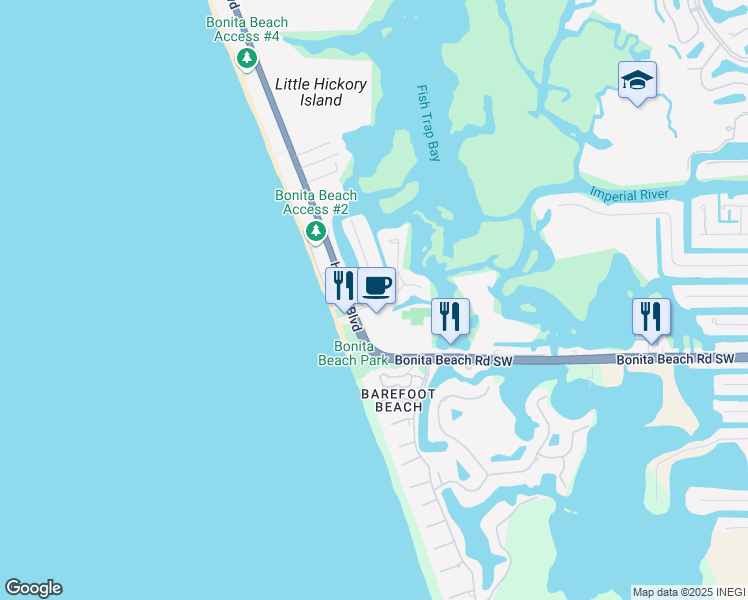 map of restaurants, bars, coffee shops, grocery stores, and more near 27892 Forester Drive in Bonita Springs