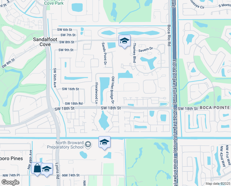 map of restaurants, bars, coffee shops, grocery stores, and more near 8503 Dynasty Drive in Boca Raton