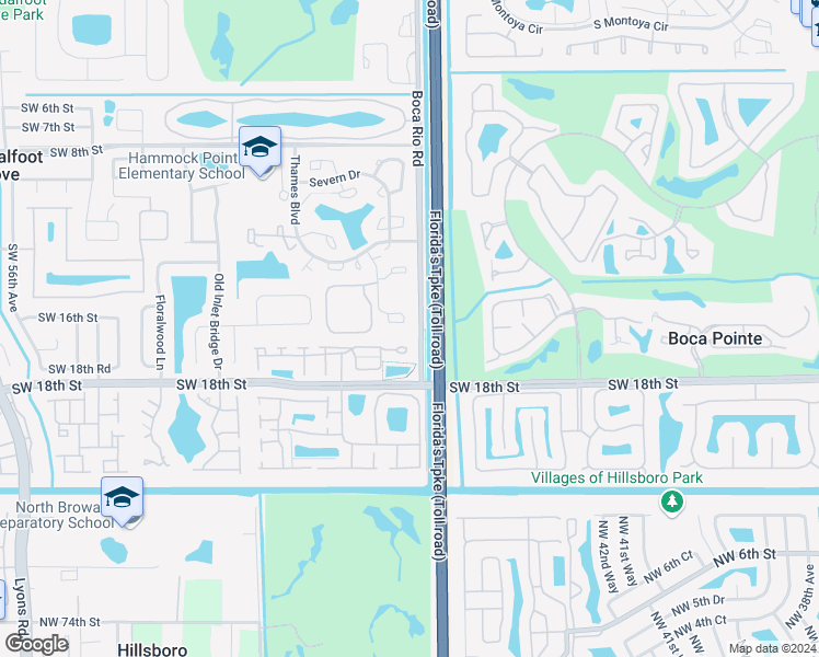 map of restaurants, bars, coffee shops, grocery stores, and more near 23012 Oxford Place in Boca Raton