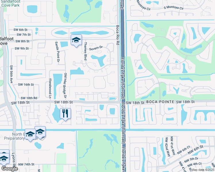 map of restaurants, bars, coffee shops, grocery stores, and more near 23012 Oxford Place in Boca Raton