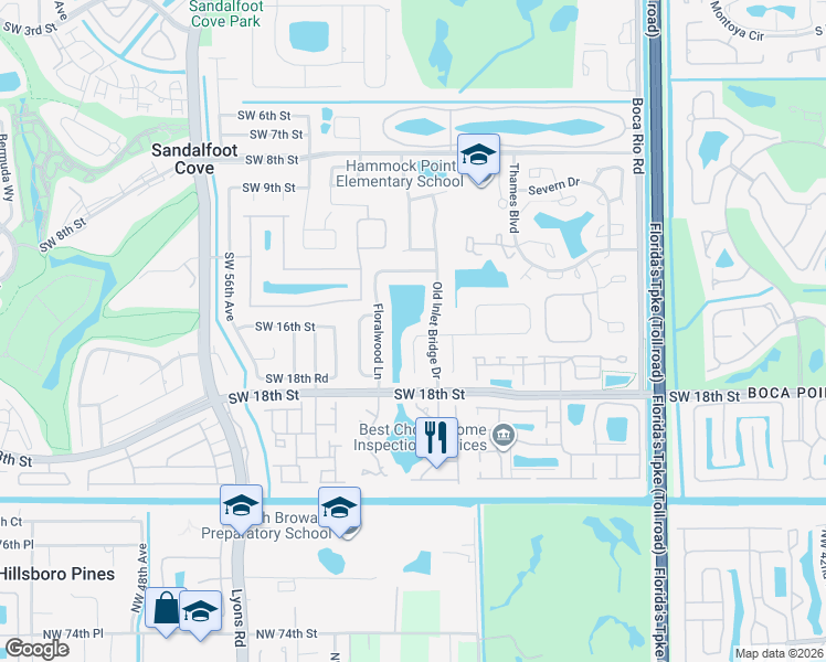 map of restaurants, bars, coffee shops, grocery stores, and more near 8543 Dynasty Drive in Boca Raton