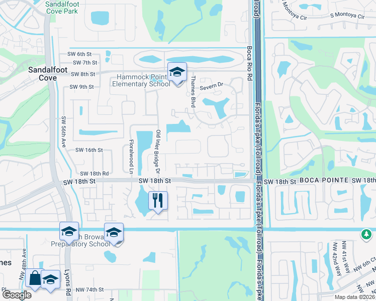 map of restaurants, bars, coffee shops, grocery stores, and more near 8463 Dynasty Drive in Boca Raton