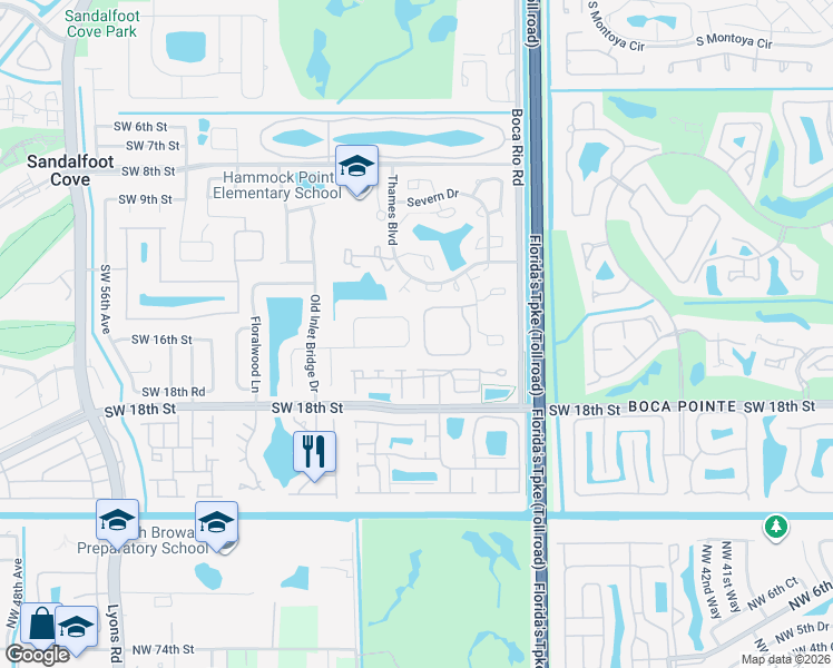 map of restaurants, bars, coffee shops, grocery stores, and more near 8414 Dynasty Drive in Boca Raton