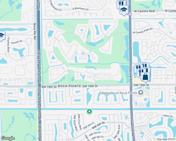 map of restaurants, bars, coffee shops, grocery stores, and more near 7563 Imperial Drive in Boca Raton