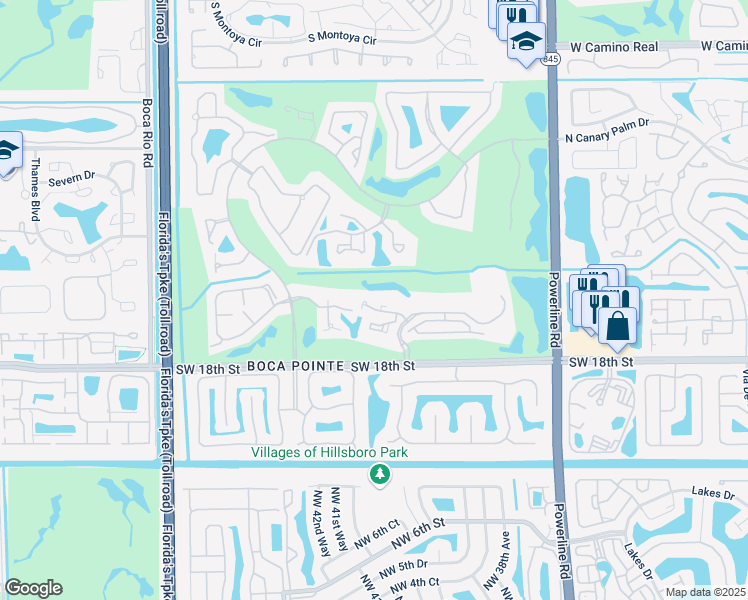 map of restaurants, bars, coffee shops, grocery stores, and more near 7567 Imperial Drive in Boca Raton