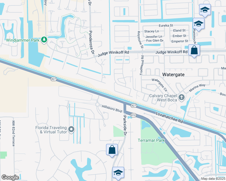 map of restaurants, bars, coffee shops, grocery stores, and more near 11196 Sacco Drive in Boca Raton