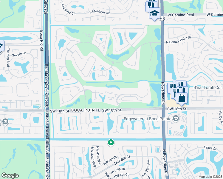 map of restaurants, bars, coffee shops, grocery stores, and more near 7563 Imperial Drive in Boca Raton