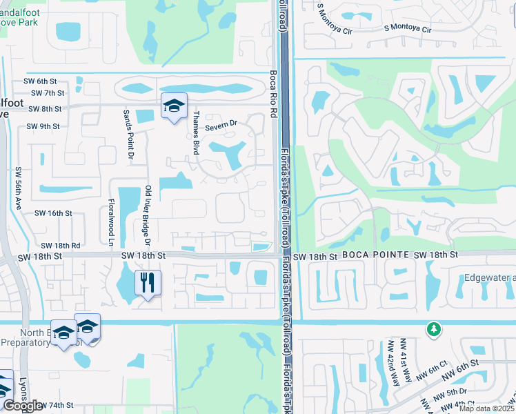map of restaurants, bars, coffee shops, grocery stores, and more near 23012 Oxford Place in Boca Raton