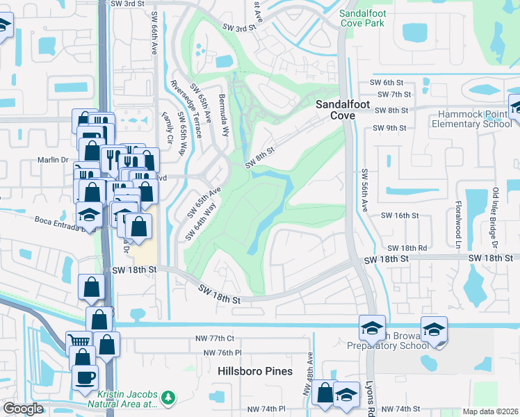 map of restaurants, bars, coffee shops, grocery stores, and more near 10098 Akenside Drive in Boca Raton