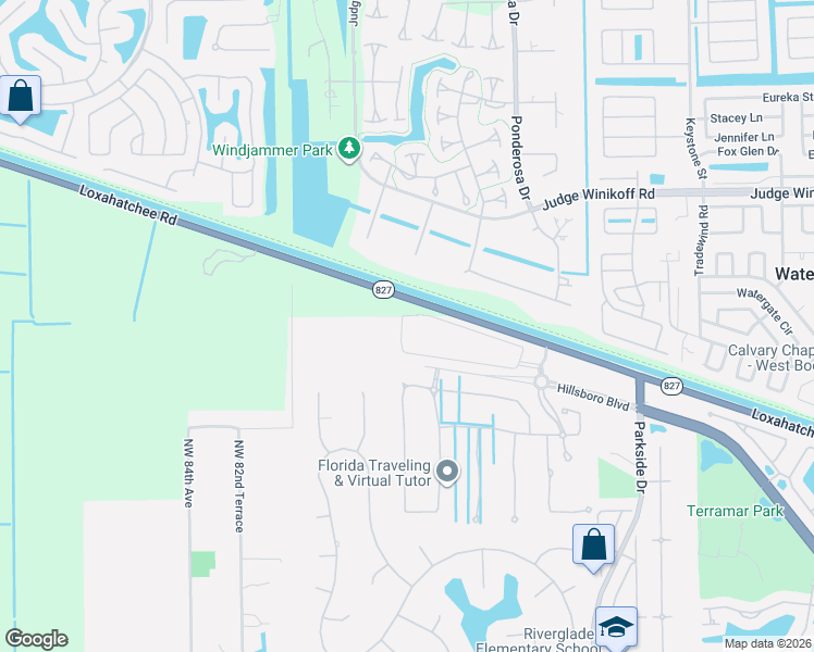 map of restaurants, bars, coffee shops, grocery stores, and more near 11997 Loxahatchee Road in Parkland