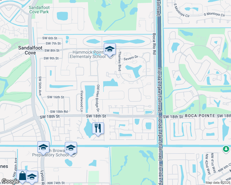 map of restaurants, bars, coffee shops, grocery stores, and more near 8463 Dynasty Drive in Boca Raton