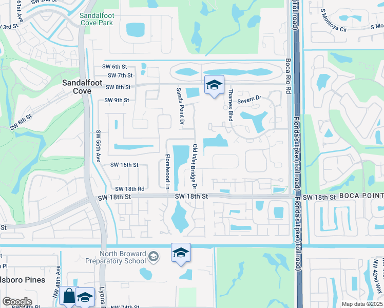 map of restaurants, bars, coffee shops, grocery stores, and more near 23125 Old Inlet Bridge Drive in Boca Raton