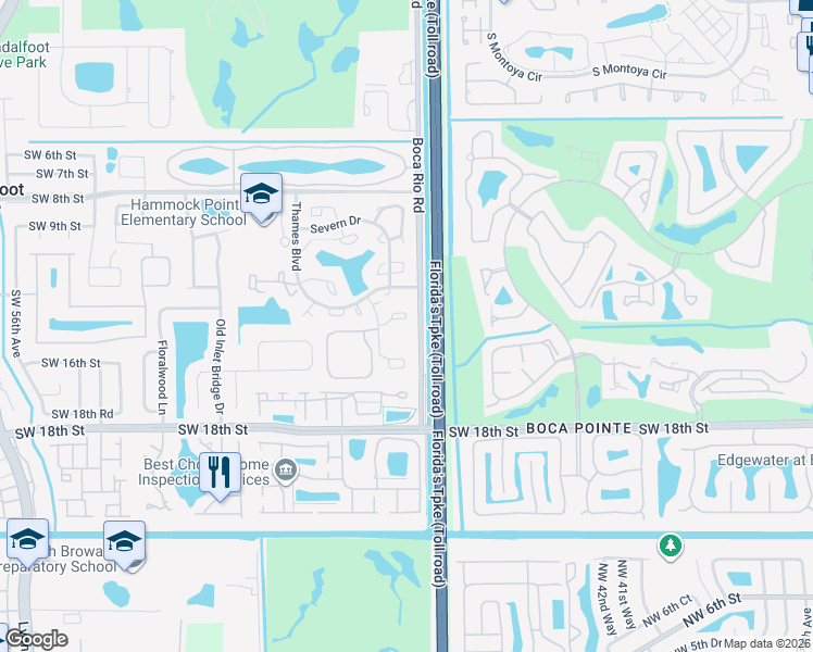map of restaurants, bars, coffee shops, grocery stores, and more near 22964 Oxford Place in Boca Raton