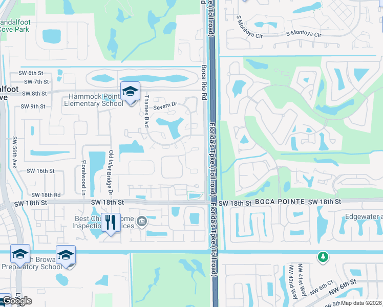 map of restaurants, bars, coffee shops, grocery stores, and more near 22964 Oxford Place in Boca Raton