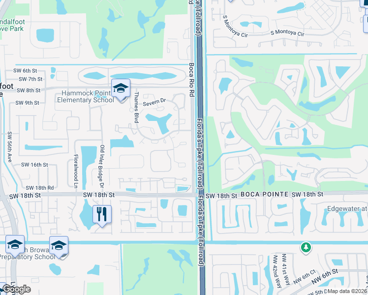 map of restaurants, bars, coffee shops, grocery stores, and more near 22964 Oxford Place in Boca Raton