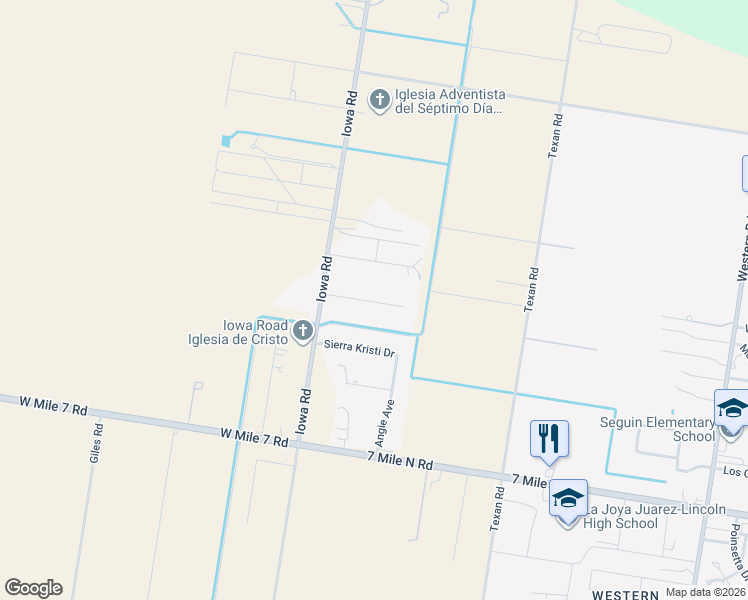 map of restaurants, bars, coffee shops, grocery stores, and more near 8212 Cardinal Delta Road in Mission