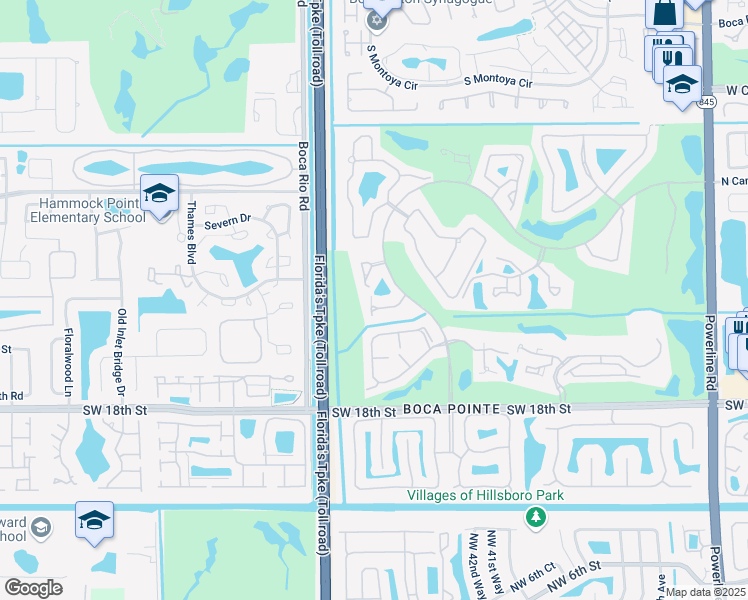 map of restaurants, bars, coffee shops, grocery stores, and more near 7872 Seville Place in Boca Raton