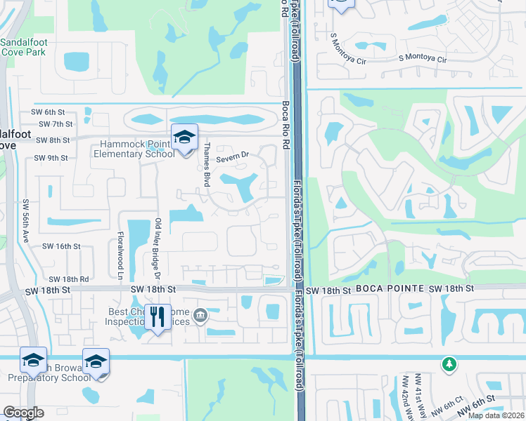 map of restaurants, bars, coffee shops, grocery stores, and more near 22964 Oxford Place in Boca Raton
