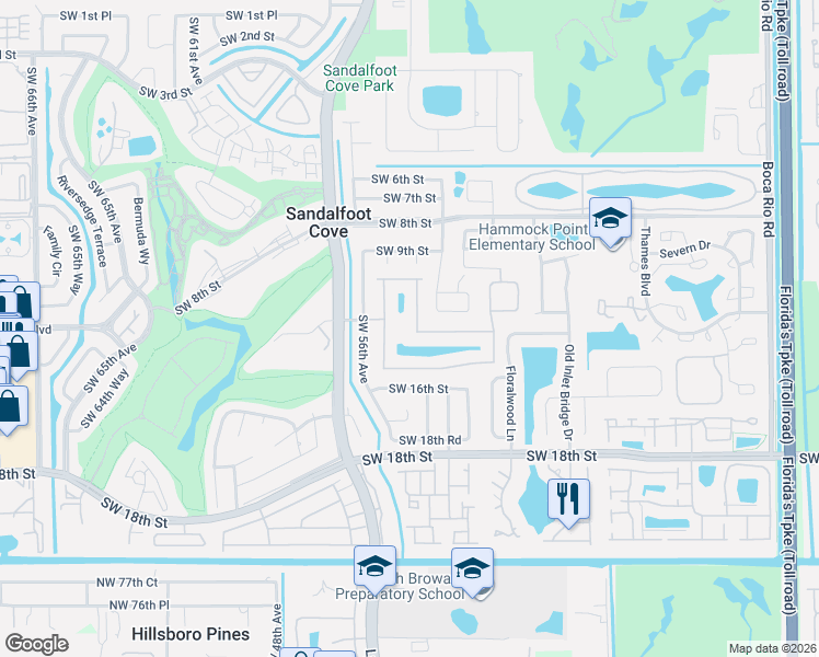 map of restaurants, bars, coffee shops, grocery stores, and more near 22893 Barrister Drive in Boca Raton