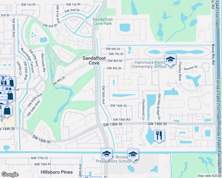 map of restaurants, bars, coffee shops, grocery stores, and more near 22876 Sterling Lakes Drive in Boca Raton