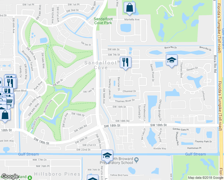 map of restaurants, bars, coffee shops, grocery stores, and more near 22876 Sterling Lakes Drive in Boca Raton