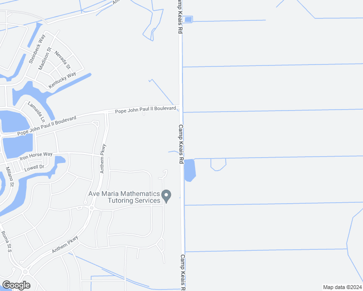 map of restaurants, bars, coffee shops, grocery stores, and more near Camp Keais Road in Collier County