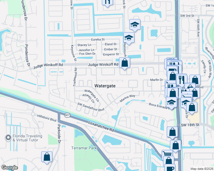 map of restaurants, bars, coffee shops, grocery stores, and more near in Watergate