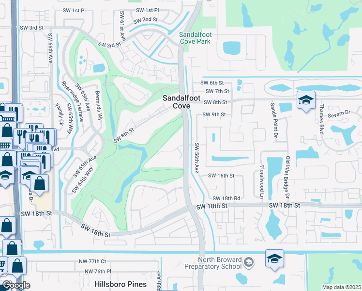 map of restaurants, bars, coffee shops, grocery stores, and more near 9121 Southwest 14th Street in Boca Raton