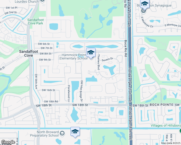 map of restaurants, bars, coffee shops, grocery stores, and more near 8401 Trent Court in Boca Raton
