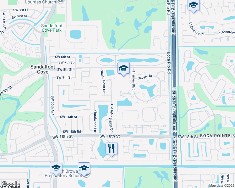map of restaurants, bars, coffee shops, grocery stores, and more near 8401 Trent Court in Boca Raton