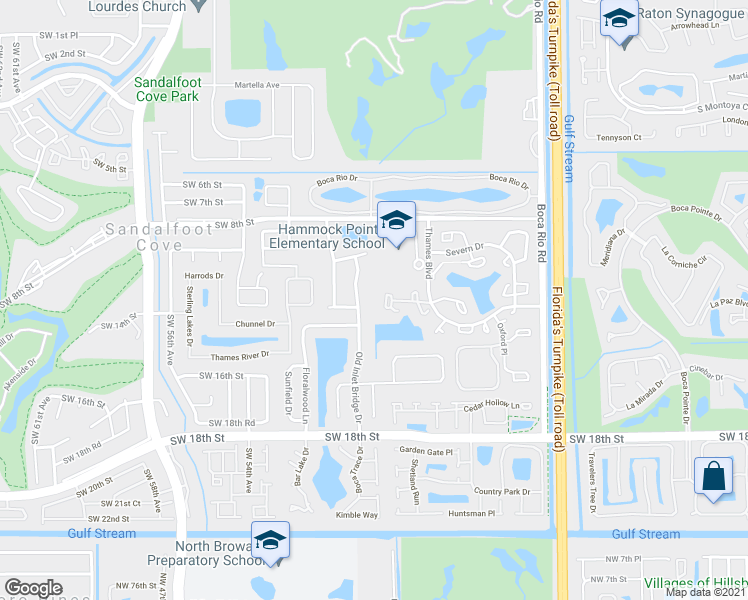 map of restaurants, bars, coffee shops, grocery stores, and more near 8401 Trent Court in Boca Raton