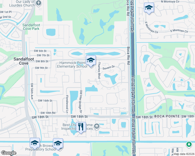 map of restaurants, bars, coffee shops, grocery stores, and more near 8321 Trent Court in Boca Raton