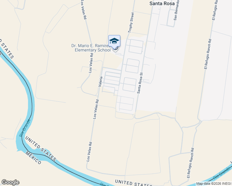 map of restaurants, bars, coffee shops, grocery stores, and more near 1013 Yellow Hammer Street in Rio Grande City