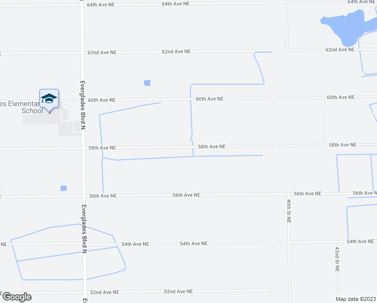 map of restaurants, bars, coffee shops, grocery stores, and more near 3540 58th Avenue Northeast in Naples