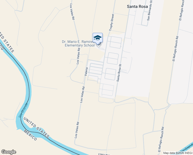 map of restaurants, bars, coffee shops, grocery stores, and more near 1013 Yellow Hammer Street in Rio Grande City