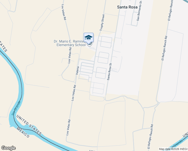 map of restaurants, bars, coffee shops, grocery stores, and more near 601 Cedarwood Drive in Rio Grande City