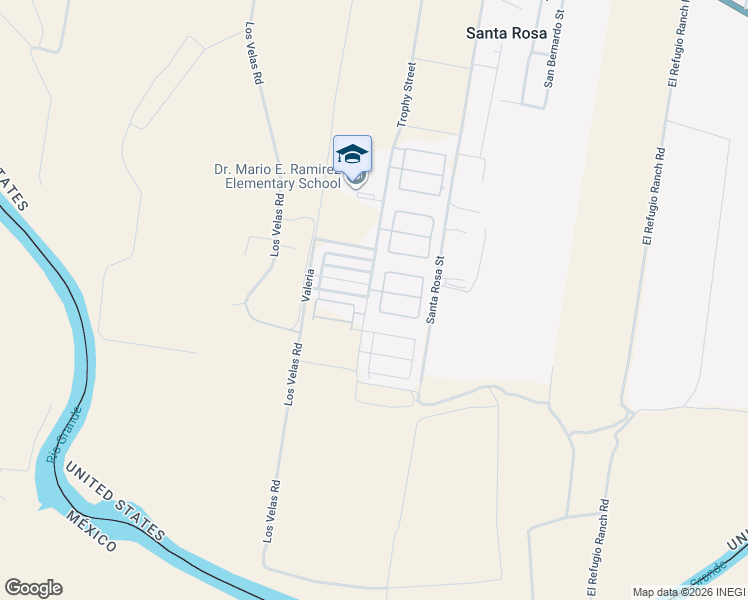 map of restaurants, bars, coffee shops, grocery stores, and more near 601 Cedarwood Drive in Rio Grande City