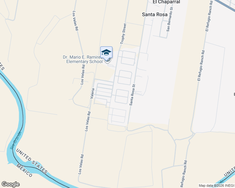 map of restaurants, bars, coffee shops, grocery stores, and more near 601 Cedarwood Drive in Rio Grande City