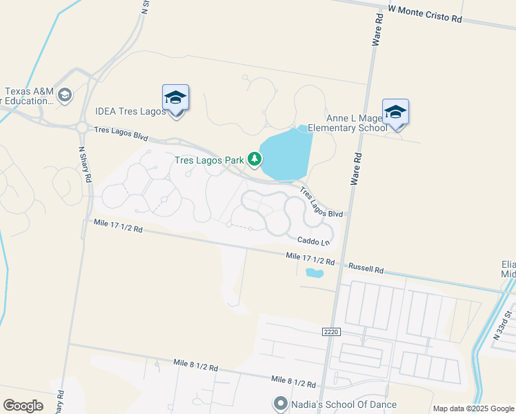 map of restaurants, bars, coffee shops, grocery stores, and more near 4812 Ensenada Avenue in McAllen