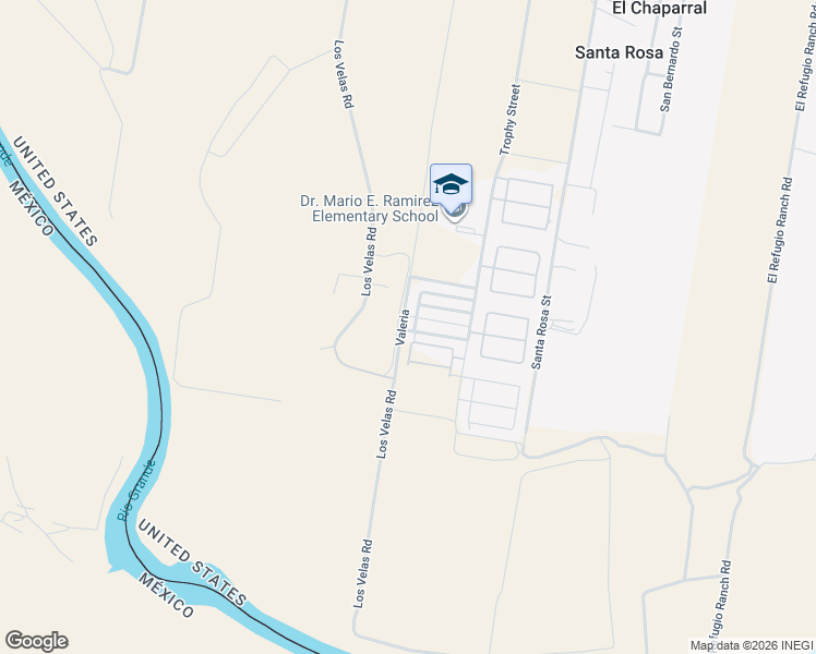 map of restaurants, bars, coffee shops, grocery stores, and more near 1100 Cornerstone Loop in Rio Grande City