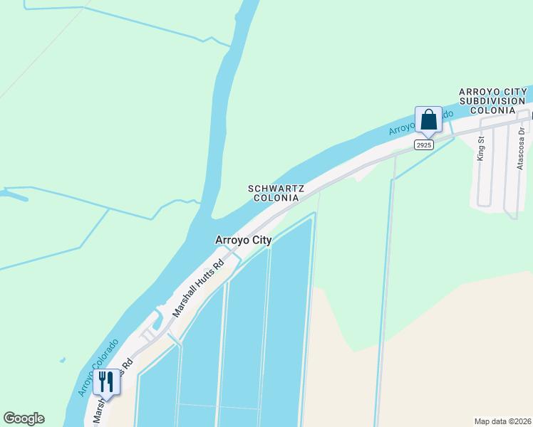 map of restaurants, bars, coffee shops, grocery stores, and more near in Cameron County