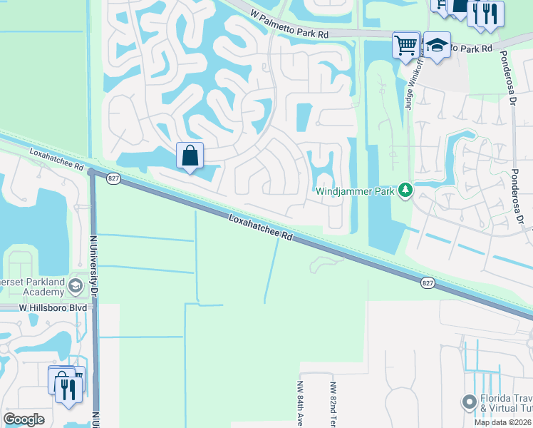 map of restaurants, bars, coffee shops, grocery stores, and more near 22622 Sea Bass Drive in Boca Raton