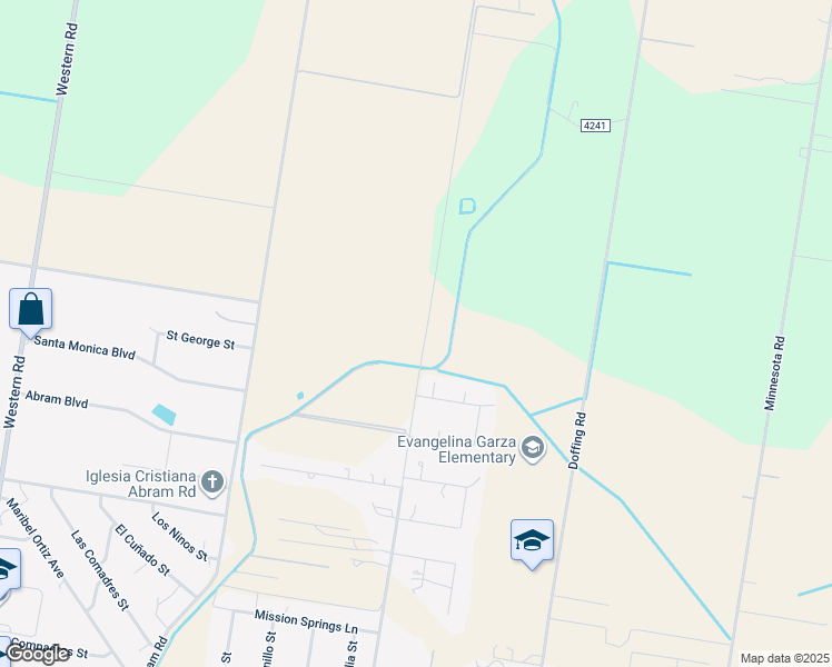 map of restaurants, bars, coffee shops, grocery stores, and more near in Palmhurst