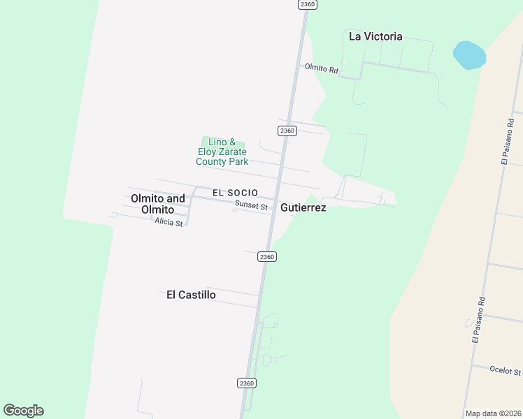 map of restaurants, bars, coffee shops, grocery stores, and more near 33 Sunset Street in Rio Grande City