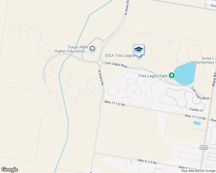 map of restaurants, bars, coffee shops, grocery stores, and more near 5700 River Road in McAllen