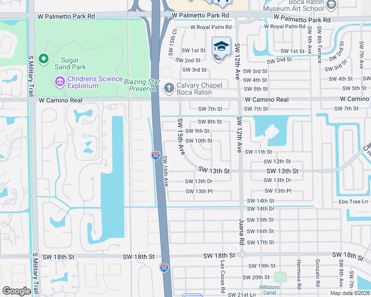map of restaurants, bars, coffee shops, grocery stores, and more near 1376 Southwest 12th Street in Boca Raton
