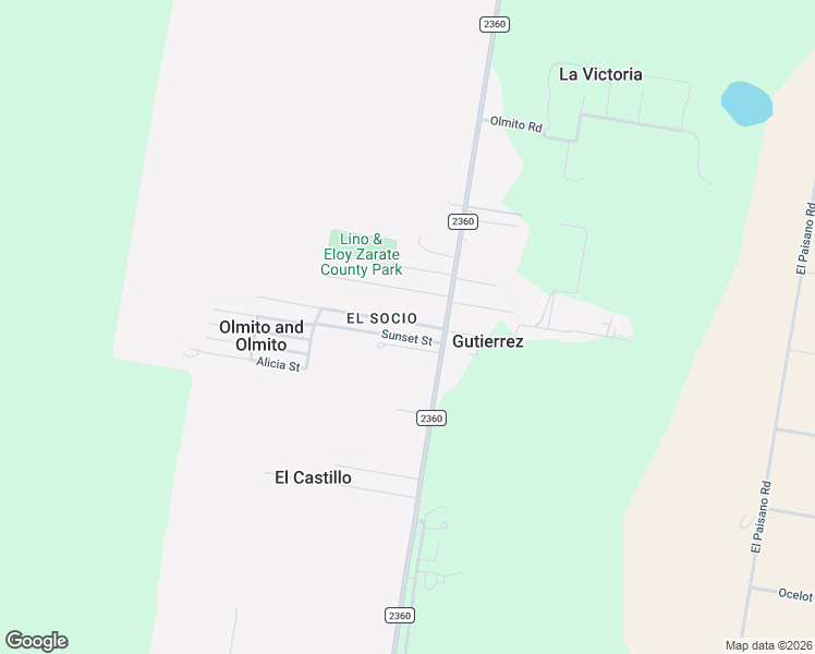 map of restaurants, bars, coffee shops, grocery stores, and more near 33 Sunset Street in Rio Grande City